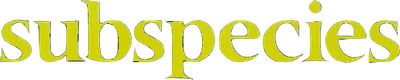 Subspecies Logo