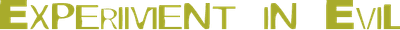Experiment in Evil Logo