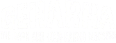 Geharha: The Dark and Long-Haired Monster Logo